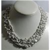 Image 1 : WHITE TURQUOISE CHIPPED STONE 802.00CTW COLAR NECKLACE