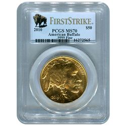Certified Uncirculated Gold Buffalo One Ounce MS70 NGC