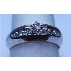 0.48 CTW DIAMOND RING 14K WHITE GOLD