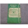 Image 2 : John Deere Model B Series Parts List Manual