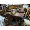 Image 1 : MAHOGANY DINING ROOM SET - GATE LEG TABLE AND 6 CHAIRS - WAS WEDDING PRESENT TO CONSIGNOR IN 1928 - 