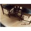 Image 3 : MAHOGANY DINING ROOM SET - GATE LEG TABLE AND 6 CHAIRS - WAS WEDDING PRESENT TO CONSIGNOR IN 1928 - 