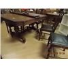 Image 4 : MAHOGANY DINING ROOM SET - GATE LEG TABLE AND 6 CHAIRS - WAS WEDDING PRESENT TO CONSIGNOR IN 1928 - 
