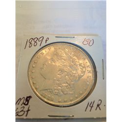 1889 MORGAN SILVER DOLLAR MS-63