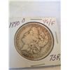 Image 1 : 1890 MORGAN SILVER DOLLAR VG/F