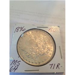 1896 MORGAN SILVER DOLLAR MS-6