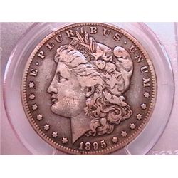 1895-S Morgan Dollar F15 Clnd PCGS