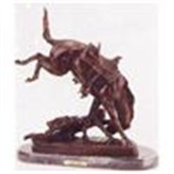 The Wicked Pony Remington Bronze Sculpture 9"x9"