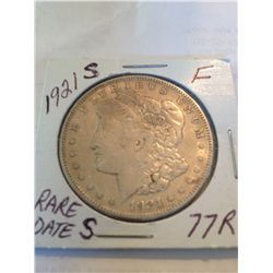 1921-S MORGAN SILVER DOLLAR