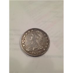 1827 Capped Bust Half Dollar AU