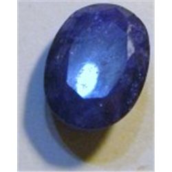 13.75 CARAT *HUGE* BLUE SAPPHIRE *BEAUTIFUL OVAL CUT/FACETED & POLISHED PRECIOUS GEMSTONE*!!