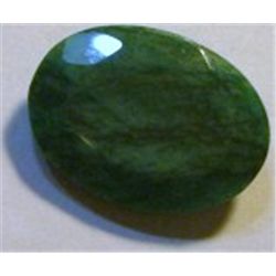 13.25 CARAT *HUGE* EMERALD *BEAUTIFUL OVAL CUT/FACETED & POLISHED PRECIOUS GEMSTONE*!! GEMSTONE CAME