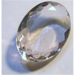 34.10 CARAT *HUGE* PINK AMETHYST *BEAUTIFUL OVAL CUT/FACETED & POLISHED GEMSTONE*!!