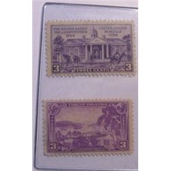 2 TOTAL 1938 DIFFERENT *RARE* 3 CENT VIRGIN ISLANDS STAMPS!! STAMPS CAME OUT OF SAFE!!