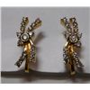 Image 1 : 3.24g Earring of Diamond 0.48 Ctw in 14kt Yellow Gold