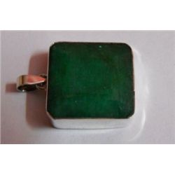 Emerald 10.010g Pendant Sterling Silver