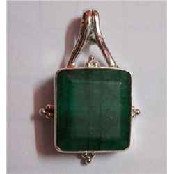 5.90g Pandent of Emerald in silver