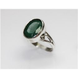 Emerald 3.65g Ring in Silver