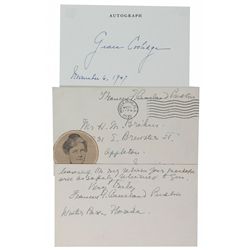 Frances Cleveland and Grace Coolidge