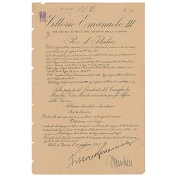 Benito Mussolini and Vittorio Emanuele III