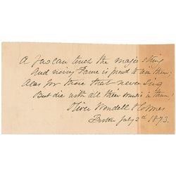 Oliver Wendell Holmes, Sr