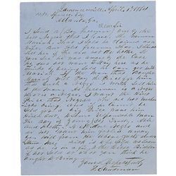 Confederate Slavery Letter