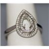 Image 1 : 18K WHITE GOLD DIAMOND RING 0.18 CTW