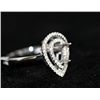 Image 2 : 18K WHITE GOLD DIAMOND RING 0.18 CTW