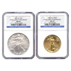Proof American Gold Eagle 4pc Set In Box (Date Of Our C