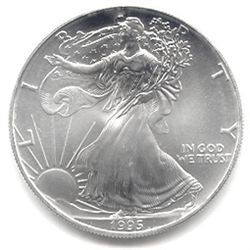 Uncirculated Silver Eagle 1995