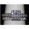 Image 1 : 1.20 CTW 14K WHITE GOLD DIAMOND RING SET