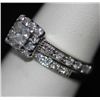 Image 2 : 1.20 CTW 14K WHITE GOLD DIAMOND RING SET