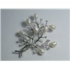 Image 1 : TREE WHITE PEARL CZ BROOCH AUTHENTIC PHILIPPINE PEARL M