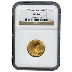 Burnished W $25 Gold Eagle MS69 PCGS (date of our choic