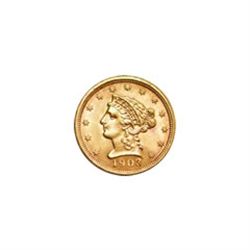 Early Gold Bullion $2.5 Liberty Uncirculated