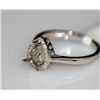 Image 1 : 18K WHITE GOLD DIAMOND RING 0.10 CTW