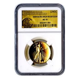 Certified 2009 Ultra High Relief Gold American Eagle MS