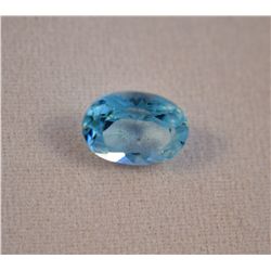*Dark Aquamarine Gemstone  1.45ct  Oval Cut 8 x 6mm  Very Nice*