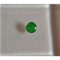 ***Columbian Emearald .15ct   Round Cut  4mm***