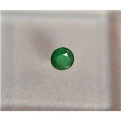 ***Columbian Emearald .15ct   Round Cut  4mm***