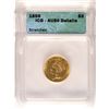 Image 1 : 1856 $3 GOLD ICG AU 50 DETAILS