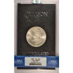 1881-CC MORGAN DOLLAR GSA/NGC MS64 NO BOX OR COA