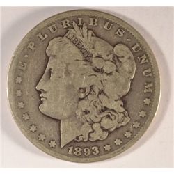 1893-CC MORGAN DOLLAR G/VG