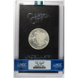 1878-CC MORGAN SILVER DOLLAR, GSA HOLDER, NGC  MS-62