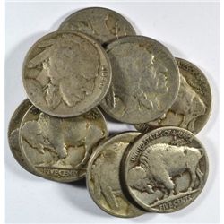(9-) 1916-S BUFFALO NICKELS CIRCULATED