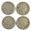 Image 1 : (4) 1925-D BUFFALO NICKEL CIRCULATED