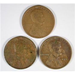 (3)-1924-D LINCOLN ONE CENT NICE VG COINS 3 COINS
