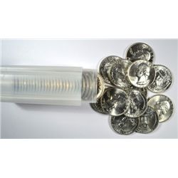 1960-D WASHINGTON QUARTER ROLL GEM BU (40 COINS)