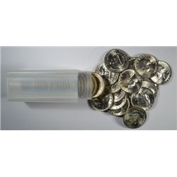 1953 D WASHINGTON QUARTER ROLL GEM BU (40 COINS)