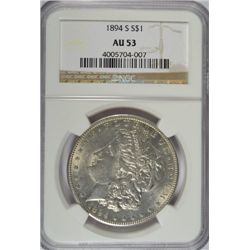 1894-S MORGAN DOLLAR NGC AU-53